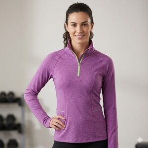 RBX Women's Purple Long Sleeve Active Top